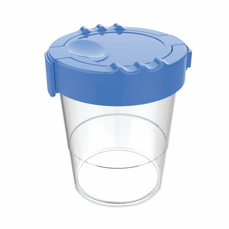 DEFLECTO Antimicrobial No Spill Paint Cup, 3.46 w x 3.93 h, Blue 39515BLU